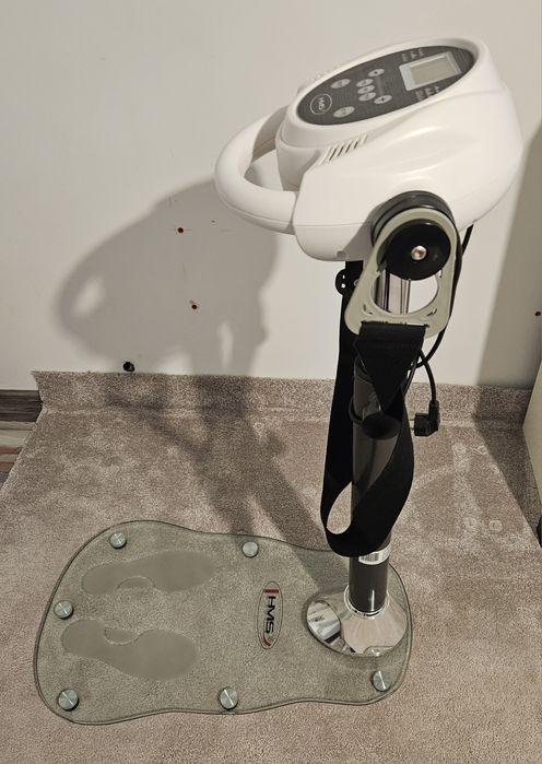 Aparat vibromasaj HMS, 3 curele incluse, greutate utilizator 120 kg