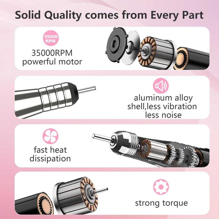 Професионална безжична електрическа пила за нокти Kredioo