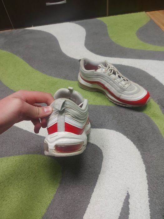 Nike air max 97 red and white