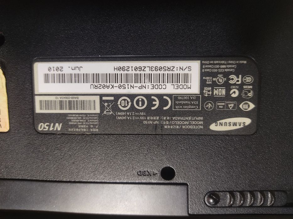 Продаётся нетбук компьютер Samsung N150