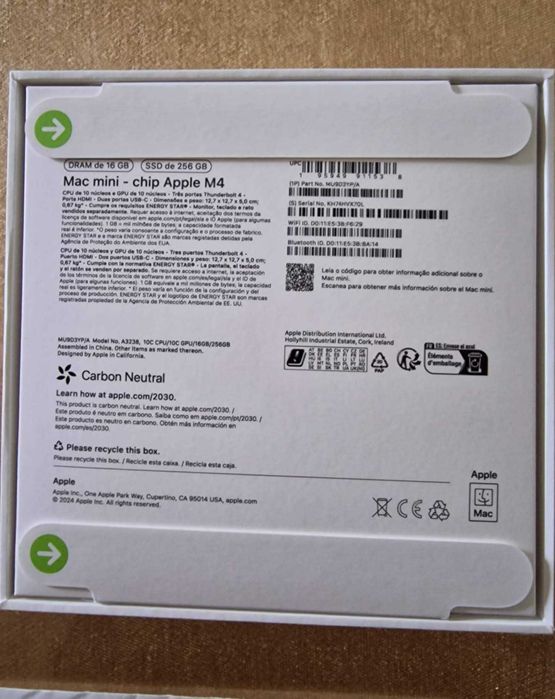 Mac Mini m4 16gb ram, 256gb