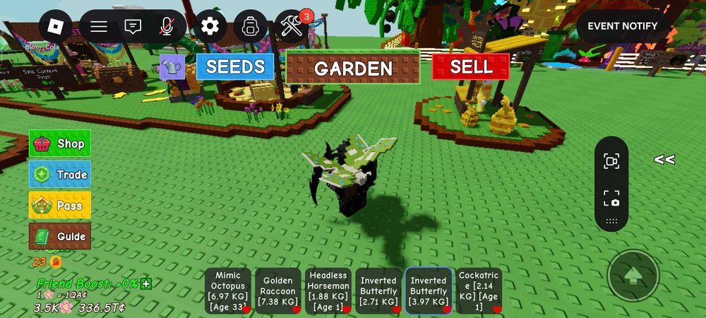 Питомцы в Grow a garden