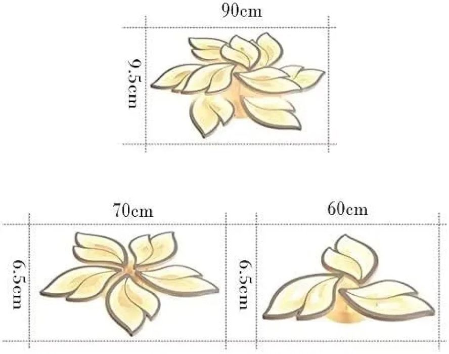 Модерна LED таванна лампа 108W 3000K 9 Глави