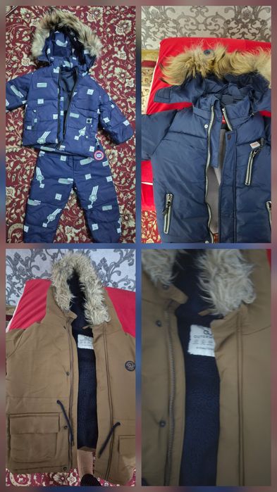 Қыстық куртка  ер баланың таза өңін жрймаған курткалар. Комбинизонда