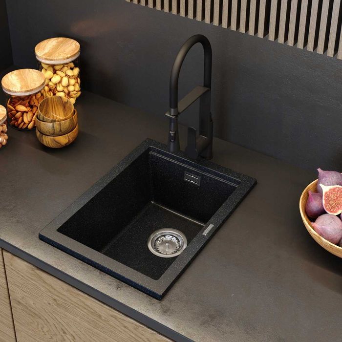 Компактна гранитна мивка Granitan Tuga 38см