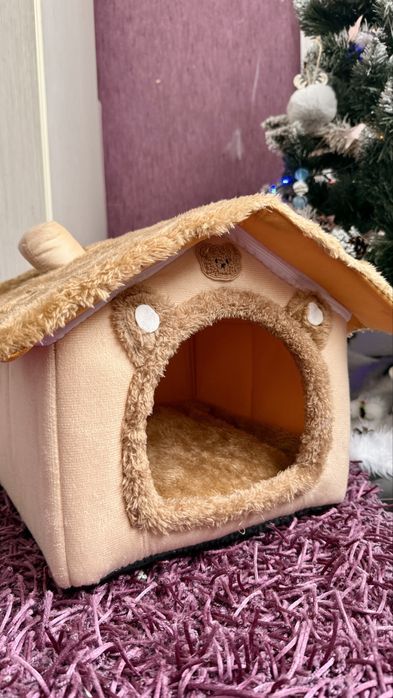 Set Casuta si LITIERA complet inchisa pentru pisici si  lopata