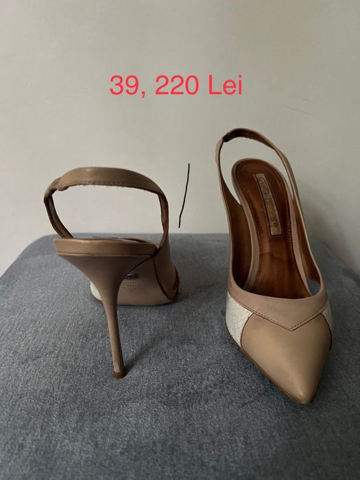 Stilleto 39, piele naturală