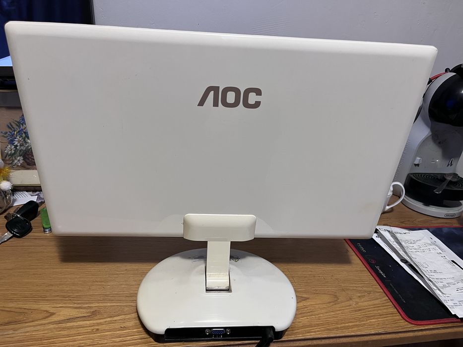 Monitor Super Slim AOC + tastatura HAMA cadou