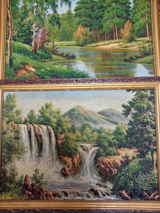 Три картины вышивка