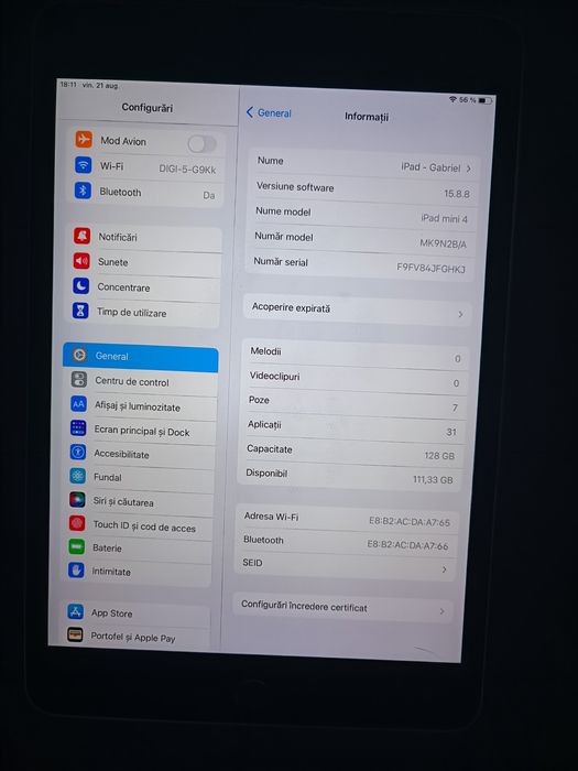 iPad Mini 4 utilizat