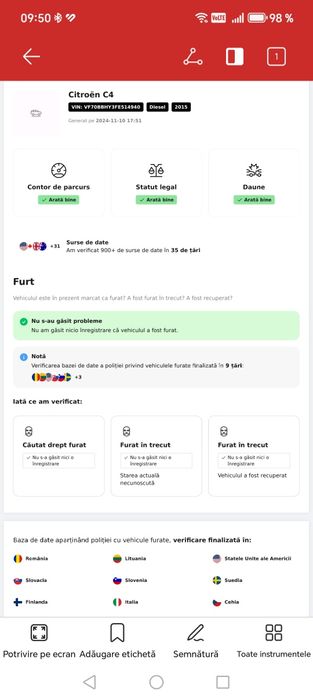 Vand/schimb Citroen C4 cactus an 2015