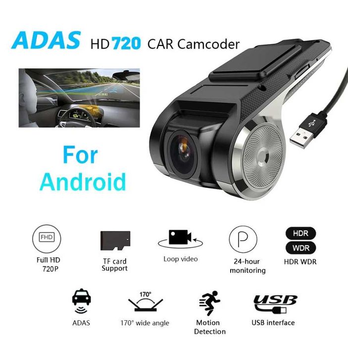 Camera DVR inregistrare trafic cu afisaj pe navigatiile cu Android