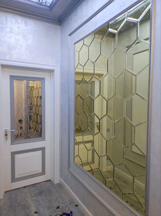 Зеркало, мазайка ромбик,