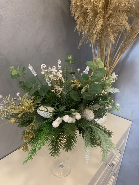 Новогодняя композиция на стол