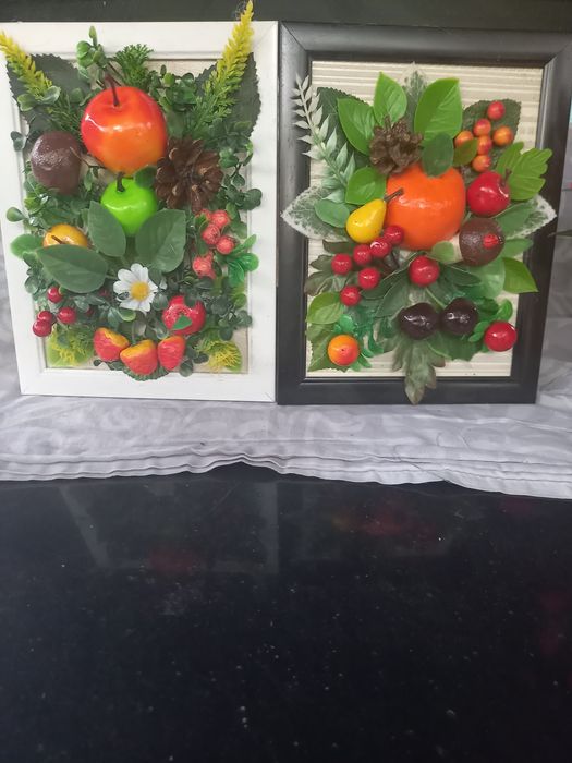Картины - композиции из фруктов.