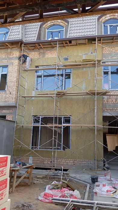 Базалт  йопштирш уйларни иссикдан совукдан фасад тарафдан утиплит клш