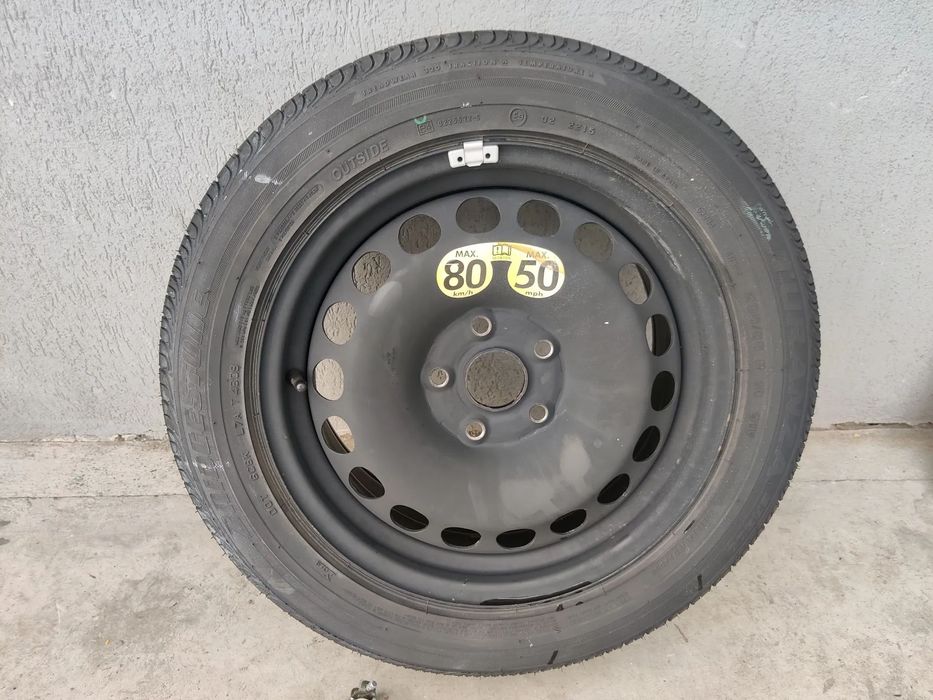Kit roata rezerva 205/55R16 cric cui tractare Seat Exeo Audi A4 B6 B7