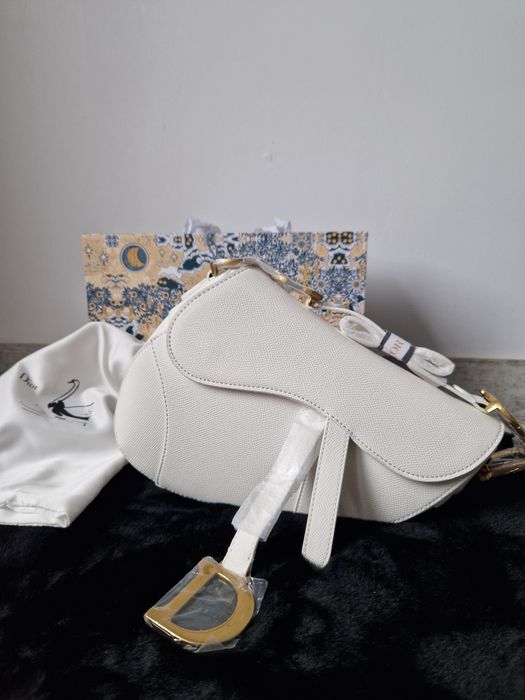 Dior Saddle Bag, alb