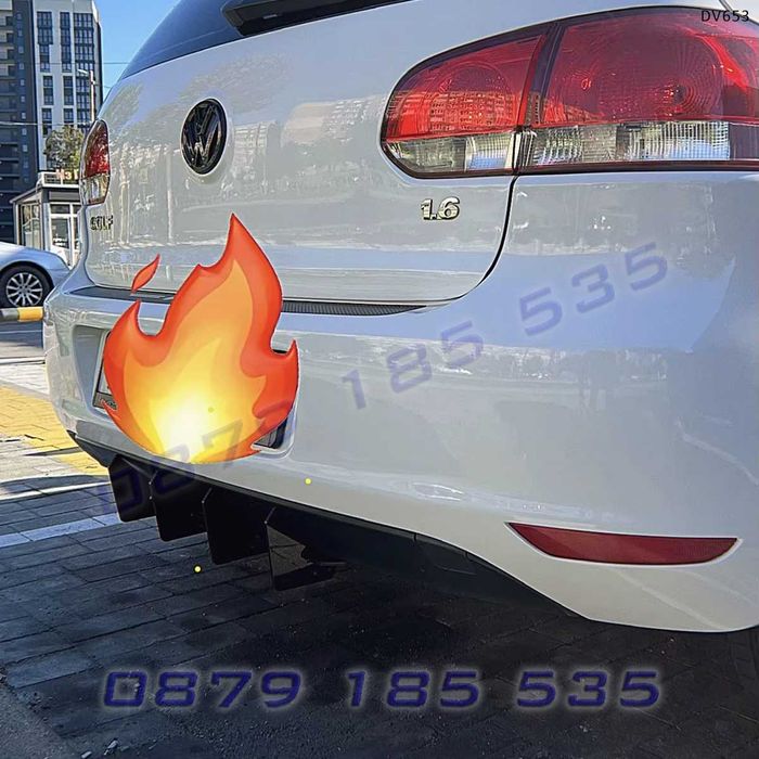 Тунинг заден дифузьор разширение задна броня Volkswagen Golf 6 голф