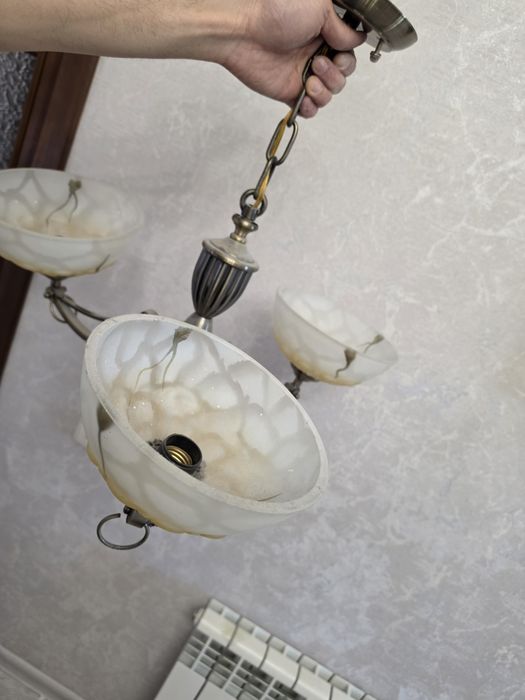 Люстра на 3 лампочки Е7