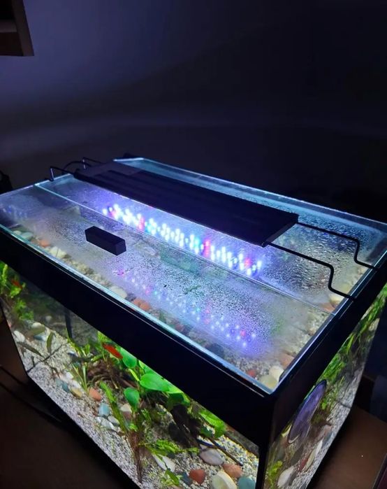 Специализирани аквариумни лампи и корени от азалия