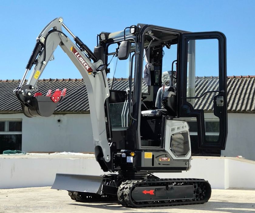 Miniexcavator Lubeck W175 Pro Cab~ motor Kubota- Utilaj Nou- Garantie 2 ani
