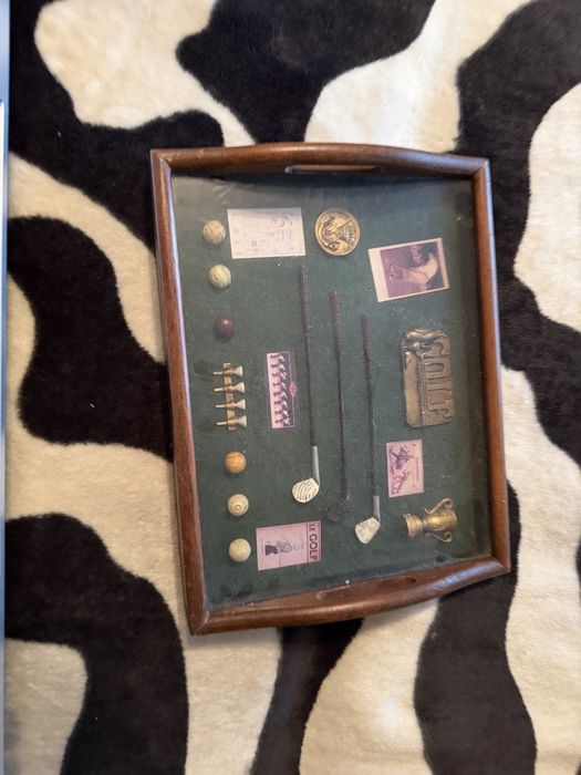 Decoratiune perete tematica de golf vintage