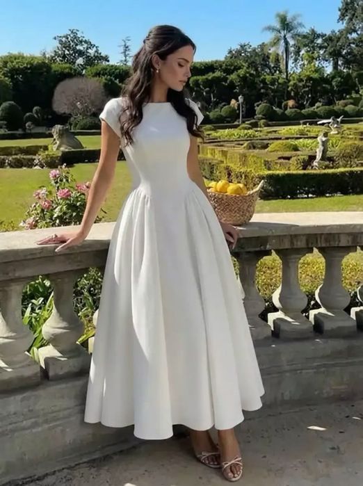 Платье новое белое