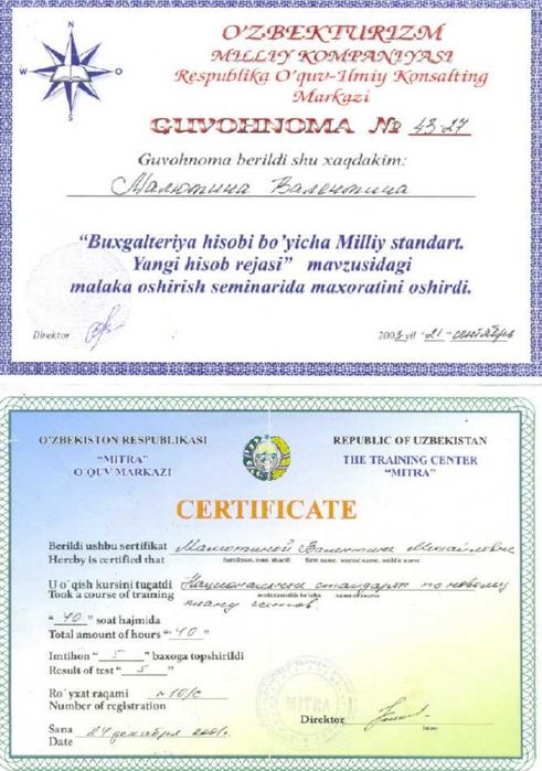 Гл.бухгалтер с высшим образованием и большим опытом работы обучает