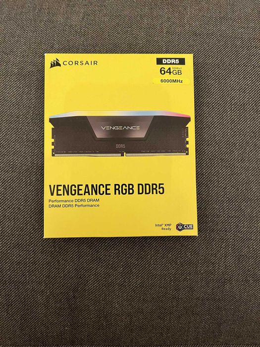 VENGEANCE® RGB 64GB (2x32GB) DDR5 DRAM 6000MT/s Intel XMP Memory Kit