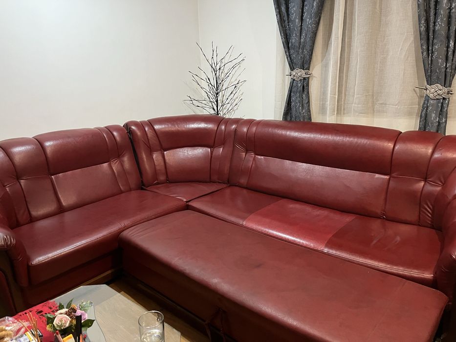 canapea si fotoliu din piele