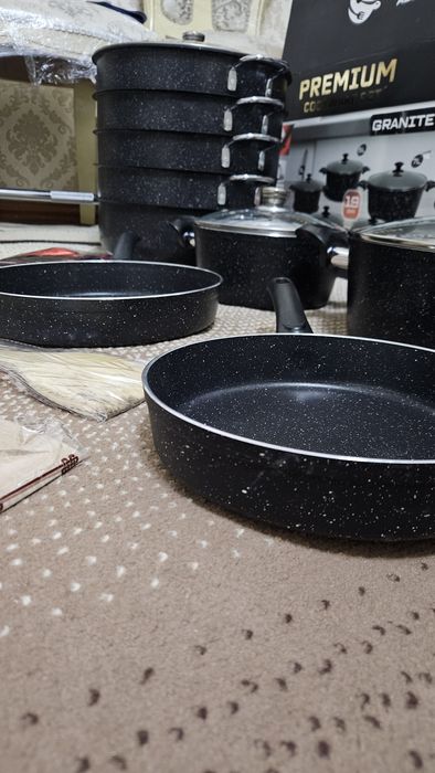 Oshxona qozon nabor sotiladi yangi karobkada