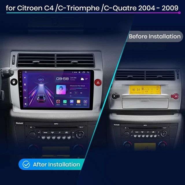 Navigatie Android Citroen C4 , Carplay Android Auto + Camera
