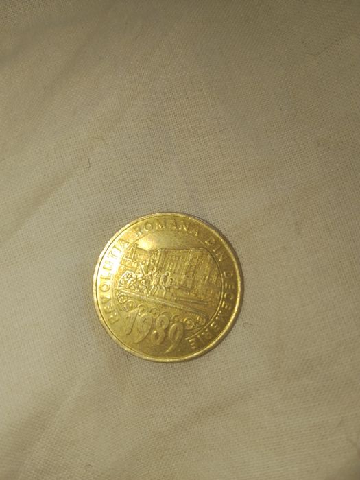 Moneda 50 beni revoluția din decembrie 1989