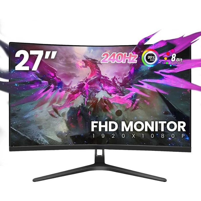 Изогнутый игровой монитор 27" 240Hz