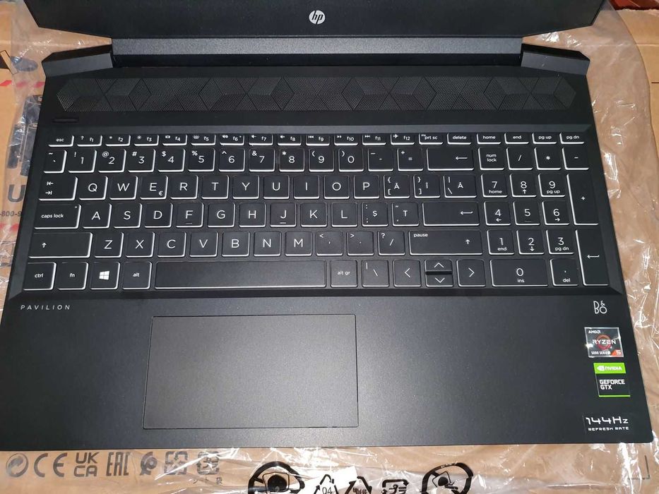 Laptop HP Gaming Ryzen 5 5600H 32GB SSD 512GB GTX 1650 4GB 15.6 Nou
