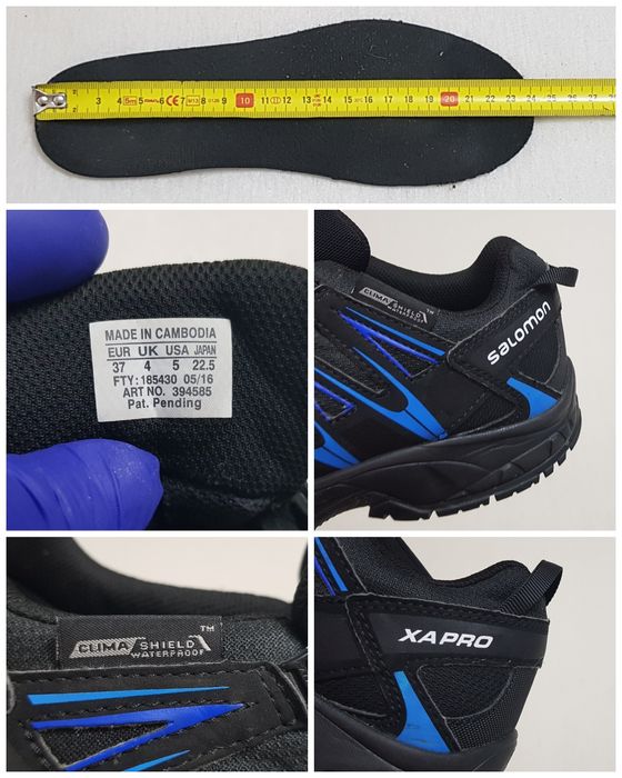 Ghete Salomon XA Pro Waterproof Contagrip, nr. 37 EU unisex