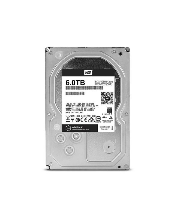 | Жесткий диск HDD 6TB WD BLACK WD6004FZWX 128 MB, SATA III 7200 rpm