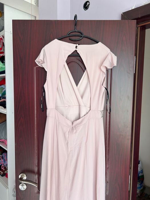 Официална розова рокля