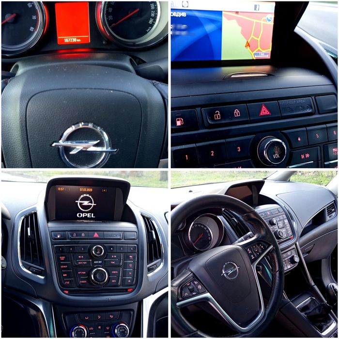 Opel Zafira 1.6 EcoM Turbo Navy Tourer-бенз/газ Нов внос Italia