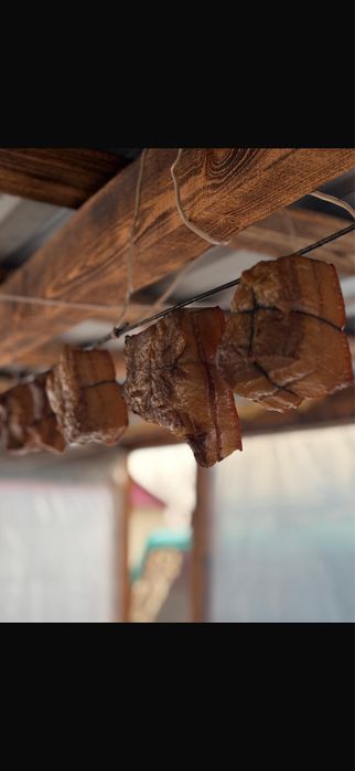 Домашнее сало горячего копчения