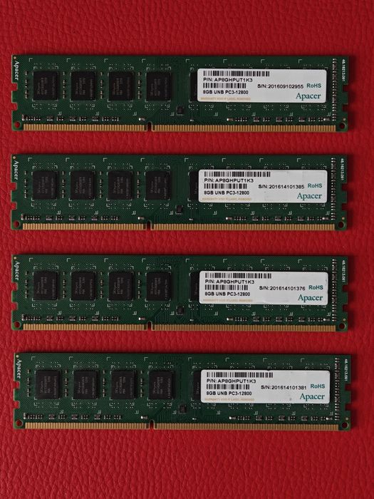 32GB (4x8) DDR3 1600MHz