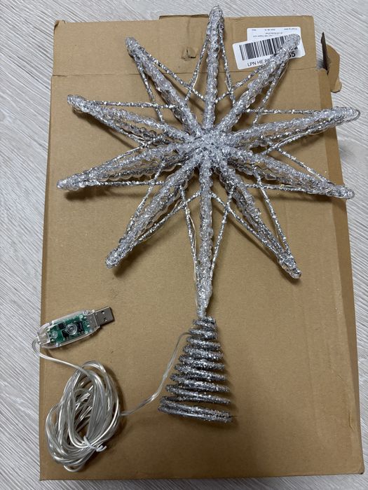 Vârf brad LED fulg Lewondr – 20 LED, USB*