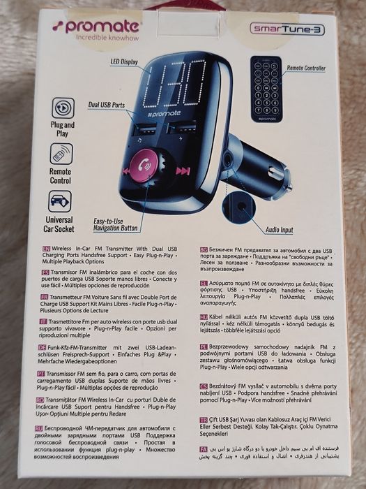 Modulator FM Auto Bluetooth