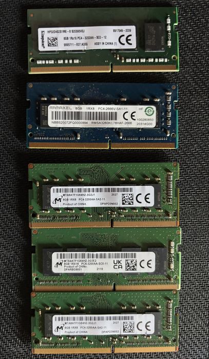 8GB DDR4 RAM памети