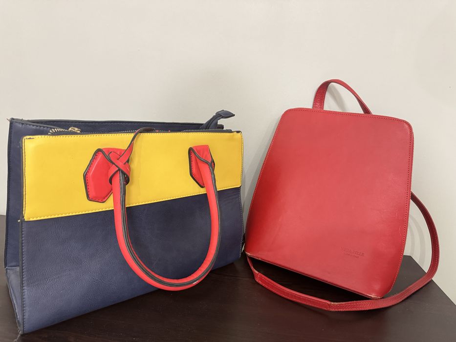 Чанти се продават по отделно всяка;  червената е Vera Pele естествена