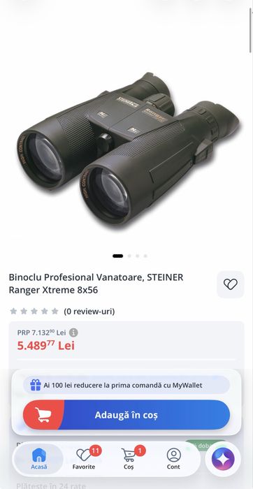 Binoclu Profesional Vanatoare, STEINER Ranger Xtreme 8x56