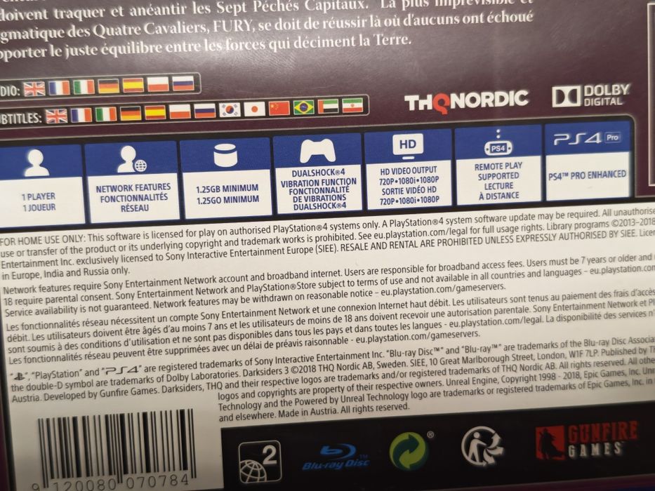 PS4 за конзола Darksiders III PS 4 5 Play Station Игра