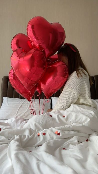 Шары сердечко 14февраля