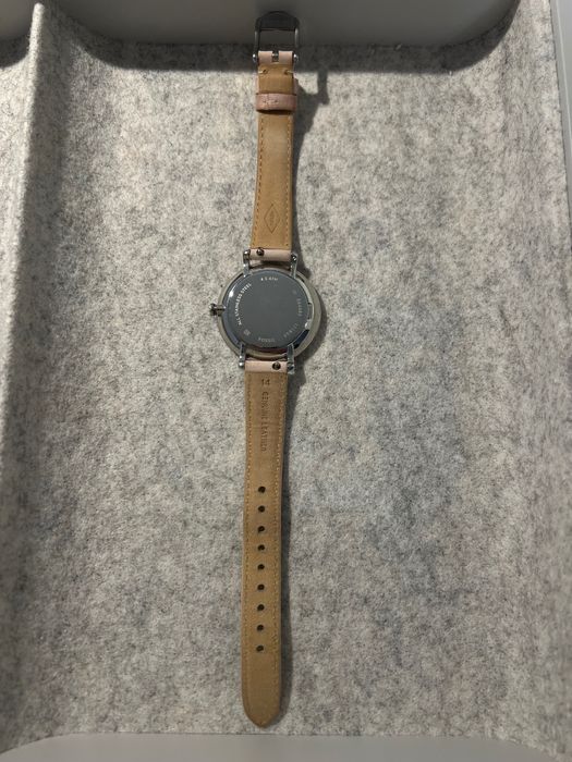 Ceas Fossil cu bratara din piele intoarsa roz